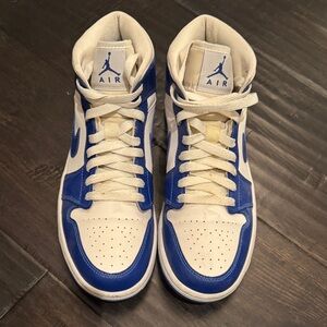 Nike Men's High-Top Sneakers in Blue and White